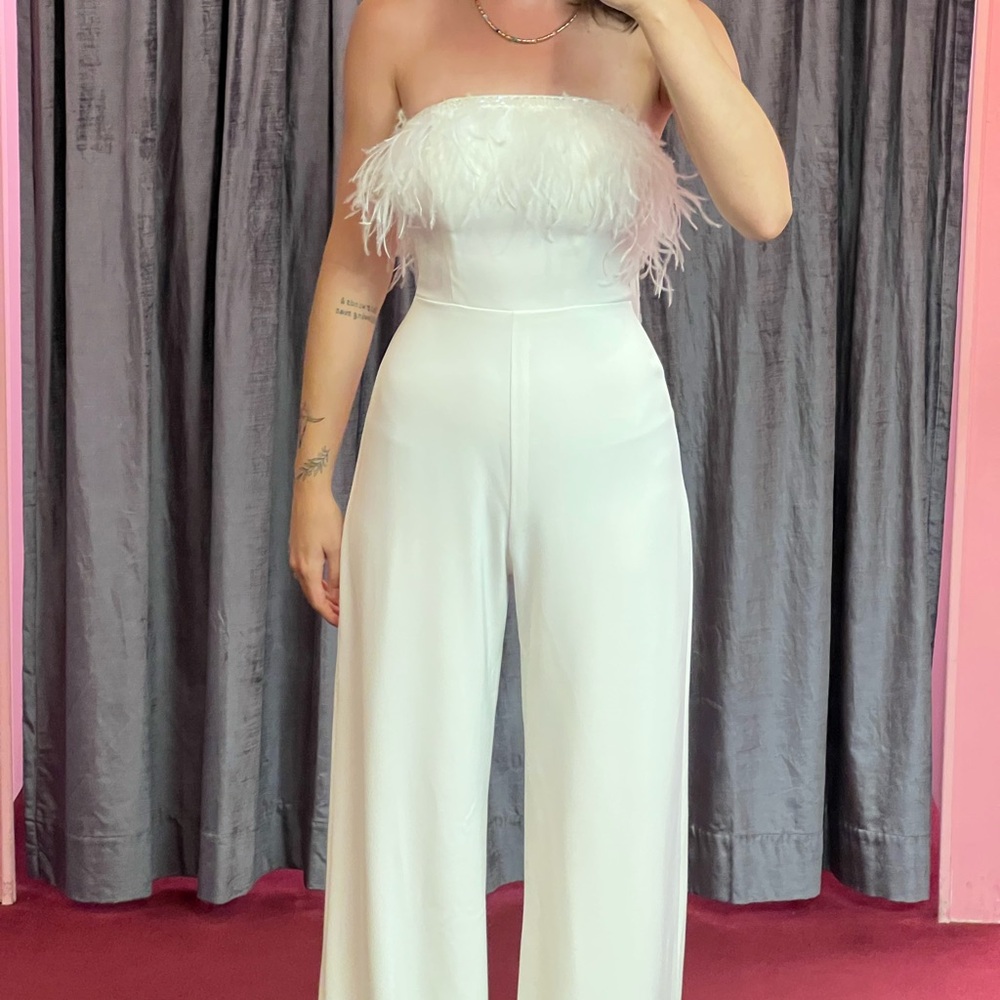 White formal jumpsuit